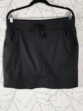 Pacific Trail Black Drawstring Athletic Hiking Skirt